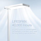 Homelist LH1 Superlight 77'' Floor Lamp, 100W Full-Spectrum Eye-Care Bright Floor Lamp for Reading, Office Work, 9000LM LED Standing Lamp Dimmable, Perfect for Family Living Room, Home Office