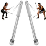 Ropeless Battle Ropes - Load-Adjustable, Slip-Resistant Design, Portable & Easy to Store | Battle Ropes for Home Gym,| Ideal for Fitness Enthusiasts, Beginners & Busy Professionals (Grey)