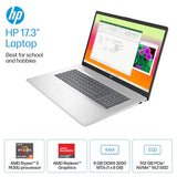 HP 17 Inch Laptop Copilot AI PC, AMD Ryzen 5 7430U, 32GB RAM, 1TB SSD