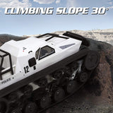 GoolRC RC Tank Car, 1/12 Scale 2.4GHz Remote Control Tank, 360?Rotating Off-Road RC Crawler Military Vehicle with Rechargeable Battery Gifts for Adults (Green)