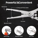 YAMLGHT Fishing Tools Set Fishing Pliers Fish Lip Gripper Handheld Digital Fish Scale Fishing Knot Tying Tool with Retractors Fishing