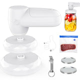 Electric Mason Jar Vacuum Sealer Kits for Wide Mouth Regular Mouth Mason Jars and Vacuum Bags, Multi-functional Handheld Vacuum Sealer for Food Storage and Fermentation WAFTING