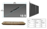 AWOL VISION, 120' Fixed Frame, Serriform ALR Projector Screen, 80% Picture Quality Improved, 95% Ceiling Light Rejecting, Cinematic Screen, Ultra Short Throw, 170° Viewing Angle