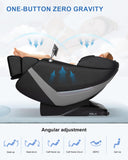 RELX 2026 Massage Chair Full Body, Zero Gravity Airbag Shiatsu Massage Chair with SL-Track, Heating, AI Control, Body Scan, 13 Modes, Foot Rollers, and Deep Yoga Stretch (Black)