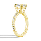 MSBLUE® Moissanite Engagement Ring, 3ct Size 8.5