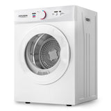 ROVSUN 1.8 Cu.Ft Portable Clothes Dryer, Front Load Dryer Machine, Compact Laundry Dryer with Stainless Steel Tub for Apartment, Home, Dorm (Classic Knob Control)
