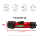 RICANK Depth Finder with Temperature Portable Ice Fish Finder Contour Readout Fish Depth Finder Handheld Fishfinder Depth Readout LCD Display Fish Detector Device Lake Sea Boat Kayak River Fishing