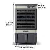 Yajuer Portable Air Conditioners, Evaporative Air Cooler with Water Tank and Wheel, 3 in 1 Swamp Cooler Thats Blow Cold Air