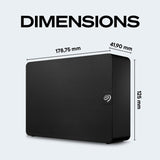 Seagate Expansion 24TB External Hard Drive HDD - USB 3.0, with Rescue Data Recovery Services