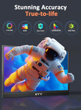 KYY 4K Portable Monitor for Laptop 15.6" UHD Laptop Monitor Portable VESA
