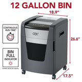 Paper Shredder, 18 Sheet Capacity, Micro-Cut, P-4 Level Security, Anti-Jam, Momentum X18-12 (WSM177002) GBC