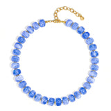 AGHTLZX Blue Beaded Necklace for Women