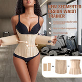 MISTHIN Waist Cincher Shaperwear for Womem Full Body Women Double Belt Wrap Corset Trainer Tummy Control Shaper (Nude, X-Small)