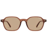 SOJOS Retro Square Polarized Sunglasses Womens Men SJ2674 ClearBrown