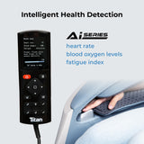 Titan Rejūv 4D l Ergonomic SL Track l Ai Series l Intelligent Health Detection l Full Body Massage Chair l Voice Recognition l Soothing Heating Therapy l Zero Gravity Reclining l Space Saving (Black)
