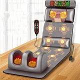 Full Body Massage Mat with Heat, Vibrating Nodes & Soothing Relief for Muscle Relaxation, Stress Relief, and Pain Relief - Perfect for Home Use