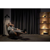 Nouhaus Classic Massage Chair with Ottoman – Caramel Leather Recliner with Percussive Shiatsu Massager, Built-in Speaker & Full Body Spot Massage – Ultimate Comfort for Home & Office