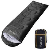 FARLAND Sleeping Bags 20℉ for Adults Teens Kids with Compression Sack Portable and Lightweight for 3-4 Season Camping, Hiking,Waterproof, Backpacking and Outdoors FARLAND