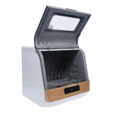 Portable Countertop Dishwasher for 4-6 Sets, Compact Mini Dish Washer with 8L Water Tank,No Installation Needed，800W Dish Washing Machine with 3 Modes for Tableware & Fruit