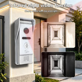 4-Wire Smart Video Doorbell Multi-Apartment Access Control System