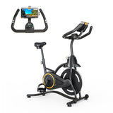 Maicifi Stationary Exercise Bike for Home Indoor Cycling Exercise Equipment with Adjustable Resistance Comfortable Seat Smartphone Holder Sleek Design for Home Gym Cardio Workout Training maicifi