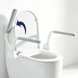 Toilet Safety Rails for Seniors,Space Saving Foldable Toilet Handle, Toilet Support Rails for Seniors and Disabled, Pregnant Women, Grab Bars Toilet Safety Frame