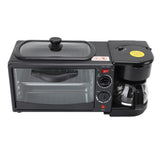 Coffee Maker with Breakfast Station Multifunctional Home Toaster Oven Electric Breakfast Maker with Timer And Temperature Control 3 in 1 Breakfast Station Home Appliances (US Plug 110V)