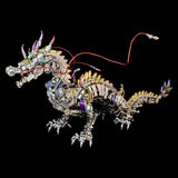 MechPuConToy 3D Metal Puzzle Model, DIY Assembly 3D Metal Punk Mechanical Worshipful Dragons Model Puzzle Set, Xmas Gifts for Adults and Teens (2030+ PCS)