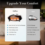 CuPiLo Foot Massager with Heat, FSA Eligible HSA Upgraded Full Feet Shiatsu Massage for Neuropathy, Remote Control Multi-Level Settings for Plantar Fasciitis, Birthday Day Gifts for Women Men(White)