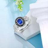 Oseew 2027 Birthstone Graduation Ring for Women Gift (Yellow Gold)