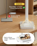 ONEMIX 42" Desk Lamp for Home Office with Base, 1800LM 4-Panel LED Light
