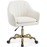 Vanity Chair with Wheels, Comfy Home Office Desk Chairs