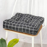 HXAZGSJY Chair Cushions for Dining Chairs Bohemian Soft Patio Chair Pads Indoor Office Home Kitchen Square Dining Chair Cushion Pillow Black Grid 20"x20"x4"