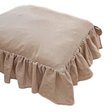 PYmijimy Chair Cushion Pad Seat Upholstery with Removable Cover and Ties Hold for A Decoration in European(Milk Tea)