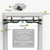 KAKICLAY New Upgrade Pull Up Bar for Doorway with Ergonomic Grip - Upto 440 Lbs Capacity, No Screwing or Slipping