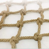 Hemp Rope Safety Net for Kids & Pets, Hand-Woven Fishing & Garden Decor, Climbing Plant Support, Balcony & Stair Anti-Fall Protection Net, Durable Rope Fence Net