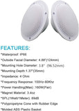 Herdio 4 Inch 160W Home In-Wall Ceiling Waterproof Speaker Surround Sound Speaker for Kitchen Bathroom