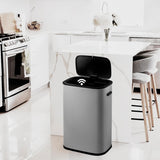 Automatic Trash Can with Lid,50l/13.2gal Touchless Motion Sensor Kitchen Trash Bin,Soft-Close Slim Garbage Can for Bathroom Living Room Office