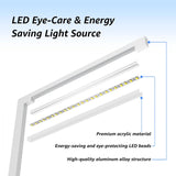 Hengsense Aluminum LED Desk Lamp with Charging Station, 15W Table Lamp Work