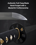 1045 Steel Four Winds Wakizashi for Display, Hand Forged Full Tang Sword