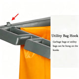 This Housekeeping Cleaning Cart, Laundry Hamper Sorter Cart Portable