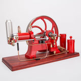 MechPuConToy Metal Engine Model Kit That Works, Stationary Horizontal Four-Stroke Water-Cooling Engine Model, Physics Science Experiment for Youth Adult