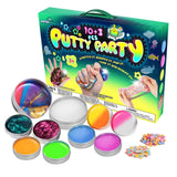 WATERELF 10Pc Putty Slime kit for Kids, Fidget Sensory Artistic Therapy Putty Toys for Boys Girls Adults, Stress Relief Non-Sticky