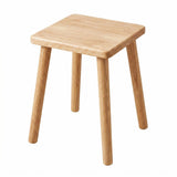 Pinyunxuan Solid Wood Square Stool, Natural Color