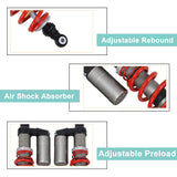 OUMURS Complete Adjustable Front & Rear Air Shock Absorber Compatible with Polaris RZR S 800 2009-2014 Adjustable Preload, Compression Damping & Rebound Speed