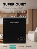 F.W.WOOLWORTHS 7.0 Cu.Ft Chest Freezer 7 Gears Temperature Control, Deep Freezer with Removable Basket, Compact Freezer for Kitchen, Home, Office, Garage, Basement-Black