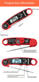 Digital Meat Thermometer with Bottle Opener - Waterproof Magnetic Instant Read Temperature Folding Probe for Cooking Hot Food Oil Fryer BBQ Grill Smoker Candy