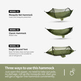 BTRWOR Hammock with Mosquito Net - Lightweight, Portable, 1 Person Hammock - for Camping, Hiking, Backpacking, Travel, a Festival, or The Beach