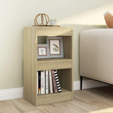 Free-Standing Bookshelf Tower - Sonoma Oak Bookcase & Room Divider, 40x30x72cm, Perfect for Bedroom, Office, Living Room, Reception Area, Stylish Storage Solution
