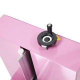 Cake Decorating Machine Automatic Cake Frosting Machine Cake Icing Machine Cake Scraper Electric Cream Butter Smoothing Coating Machine for Households, Cakes Shop (Pink, For 4-12 inch Cakes)